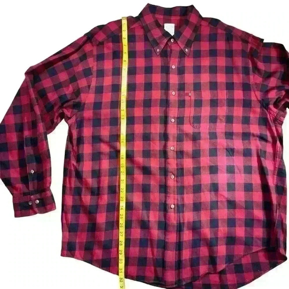 Brooks Brothers The Original Polo 346 Festive Flannel Cotton Collared Shirt - Picture 8 of 8
